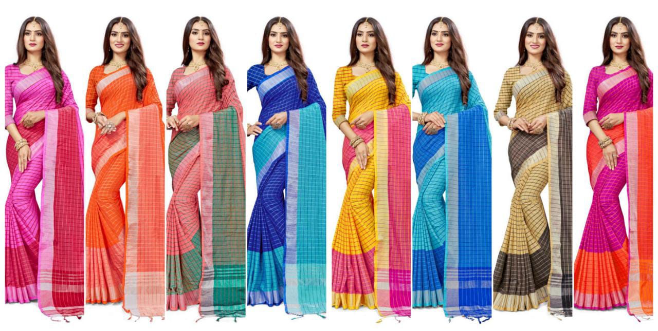 Sangam Red Carpet 6 Latest fancy designre Casual Wear Cotton Linen Sarees Collection
